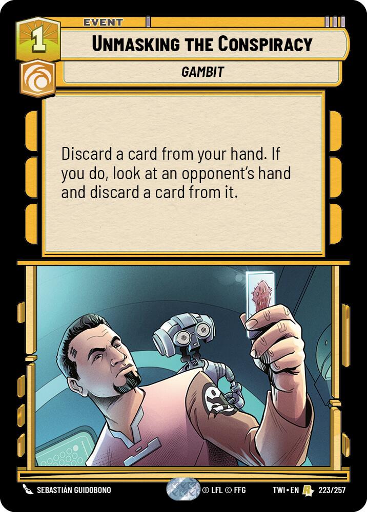 Unmasking the Conspiracy (223/257) (223/257) [Twilight of the Republic] | Tabernacle Games