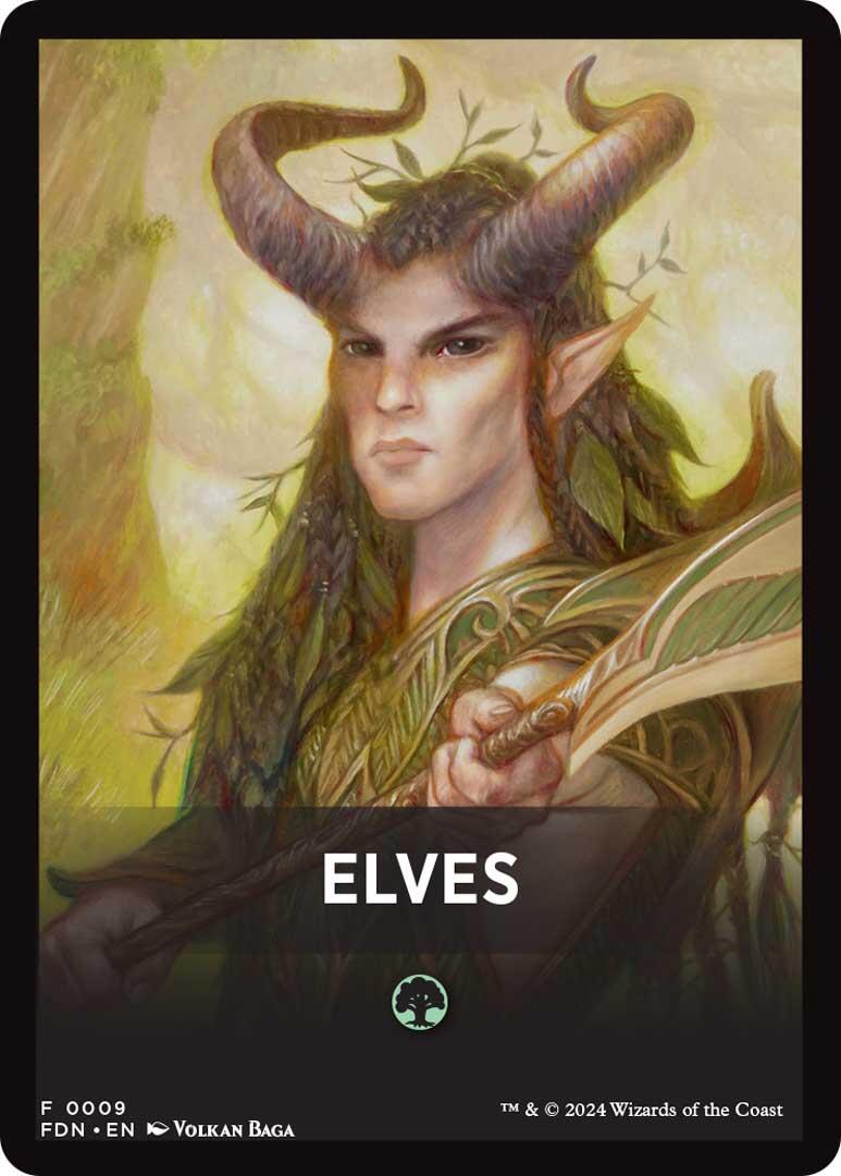 Elves Theme Card [Foundations Tokens] | Tabernacle Games