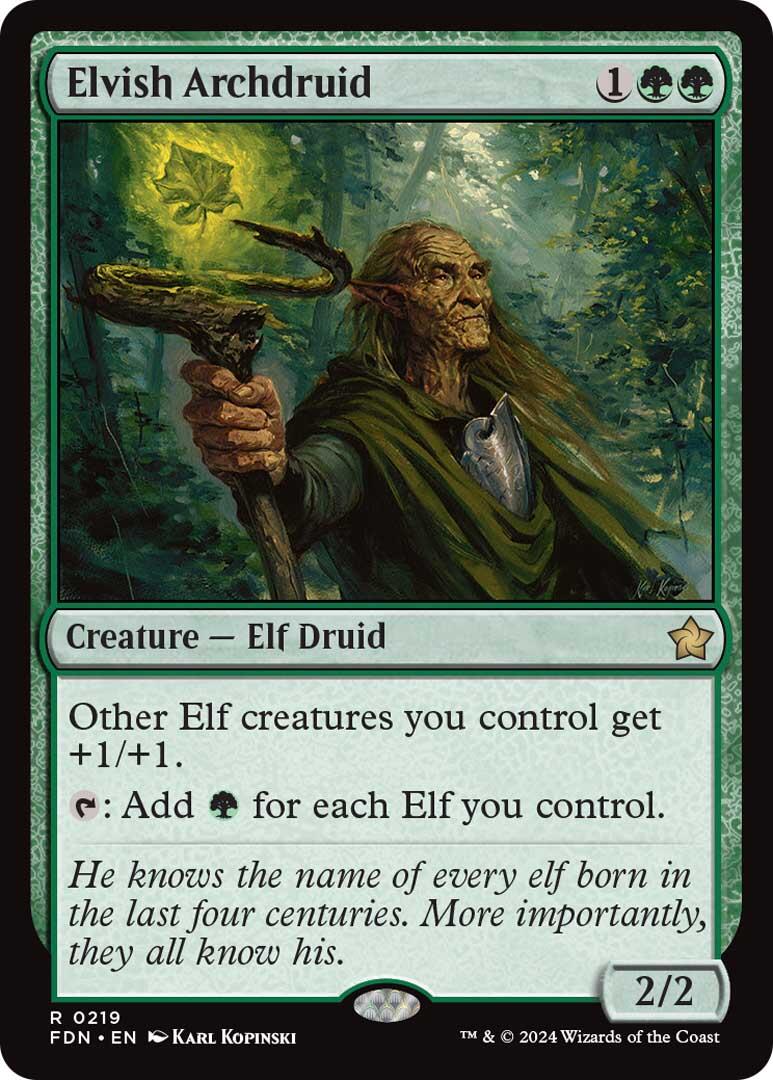 Elvish Archdruid [Foundations] | Tabernacle Games