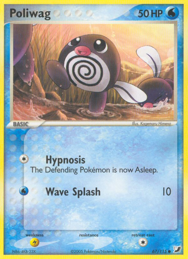 Poliwag (67/115) [EX: Unseen Forces] | Tabernacle Games