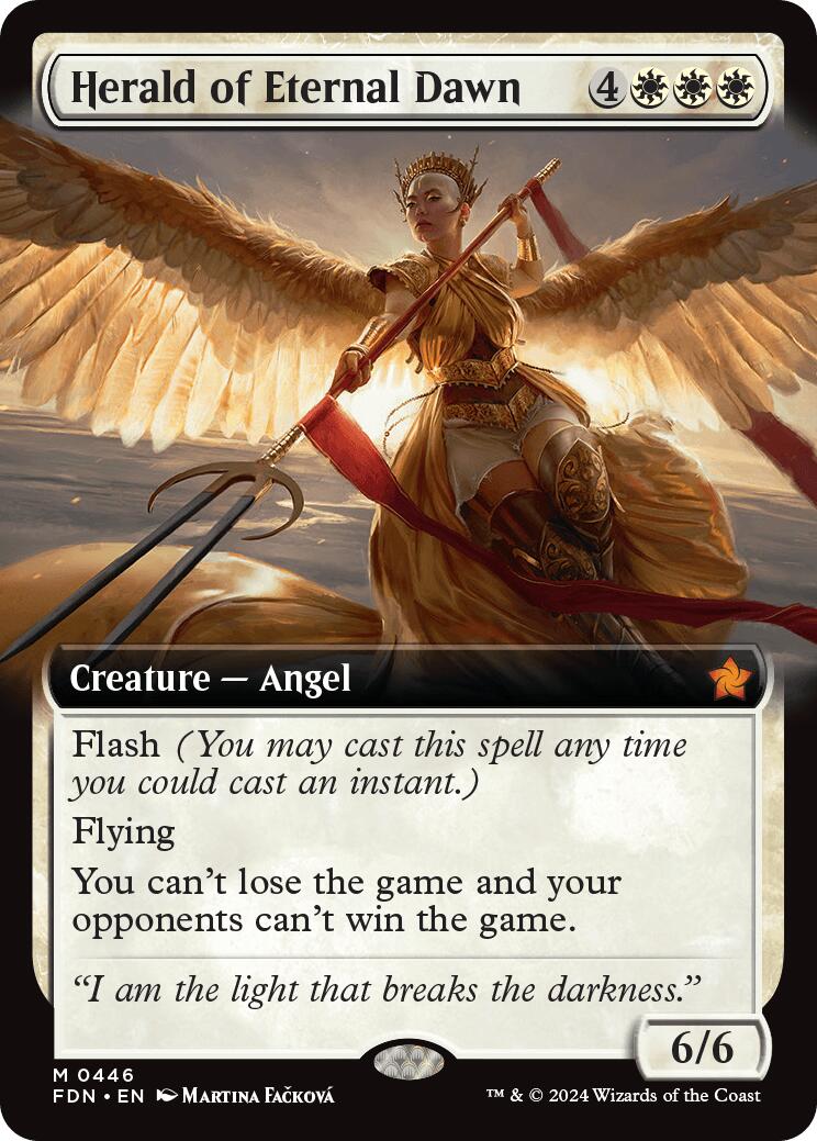 Herald of Eternal Dawn (Extended Art) [Foundations] | Tabernacle Games