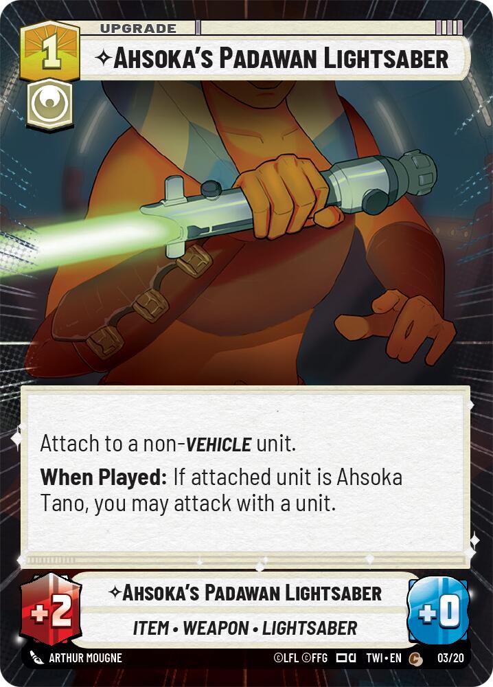 Ahsoka's Padawan Lightsaber (Hyperspace) (3) [Twilight of the Republic] | Tabernacle Games