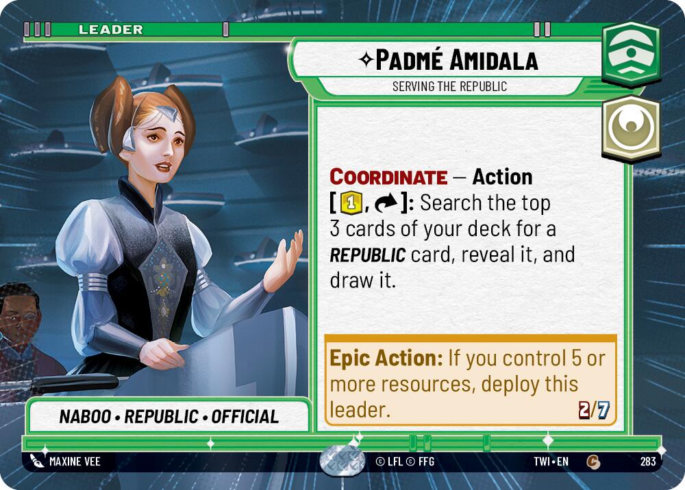 Padme Amidala - Serving the Republic (283) (Hyperspace) (283) [Twilight of the Republic] | Tabernacle Games