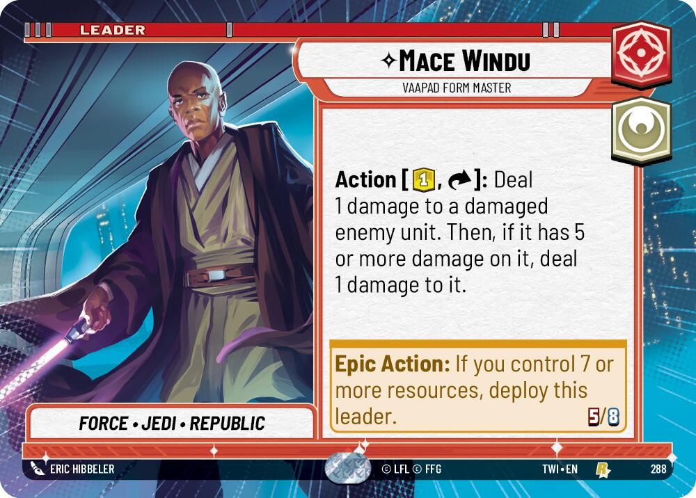 Mace Windu - Vaapad Form Master (288) (Hyperspace) (288) [Twilight of the Republic] | Tabernacle Games