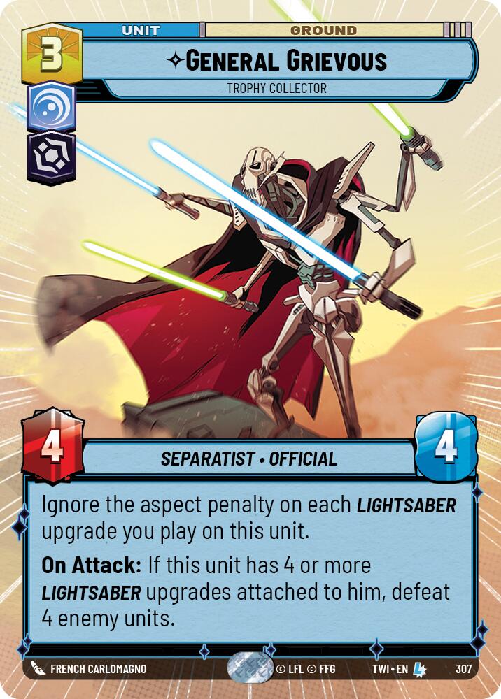 General Grievous - Trophy Collector (307) (Hyperspace) (307) [Twilight of the Republic] | Tabernacle Games