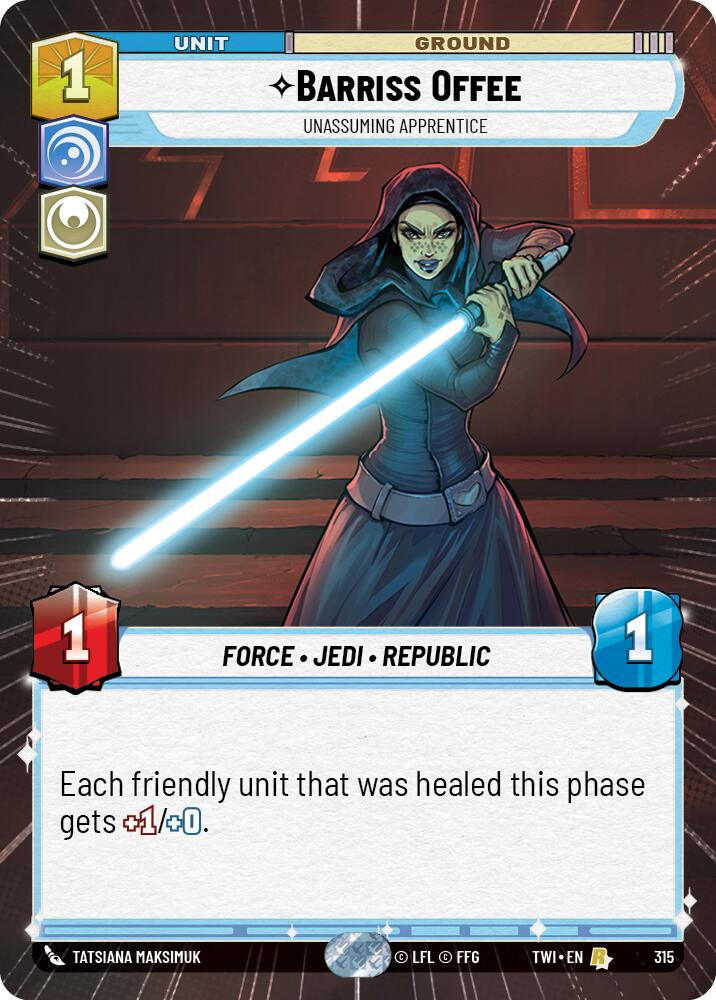 Barriss Offee - Unassuming Apprentice (315) (Hyperspace) (315) [Twilight of the Republic] | Tabernacle Games