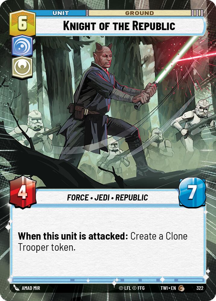 Knight of the Republic (322) (Hyperspace) (322) [Twilight of the Republic] | Tabernacle Games