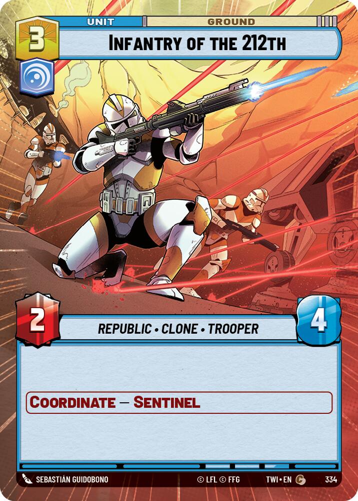 Infantry of the 212th (334) (Hyperspace) (334) [Twilight of the Republic] | Tabernacle Games