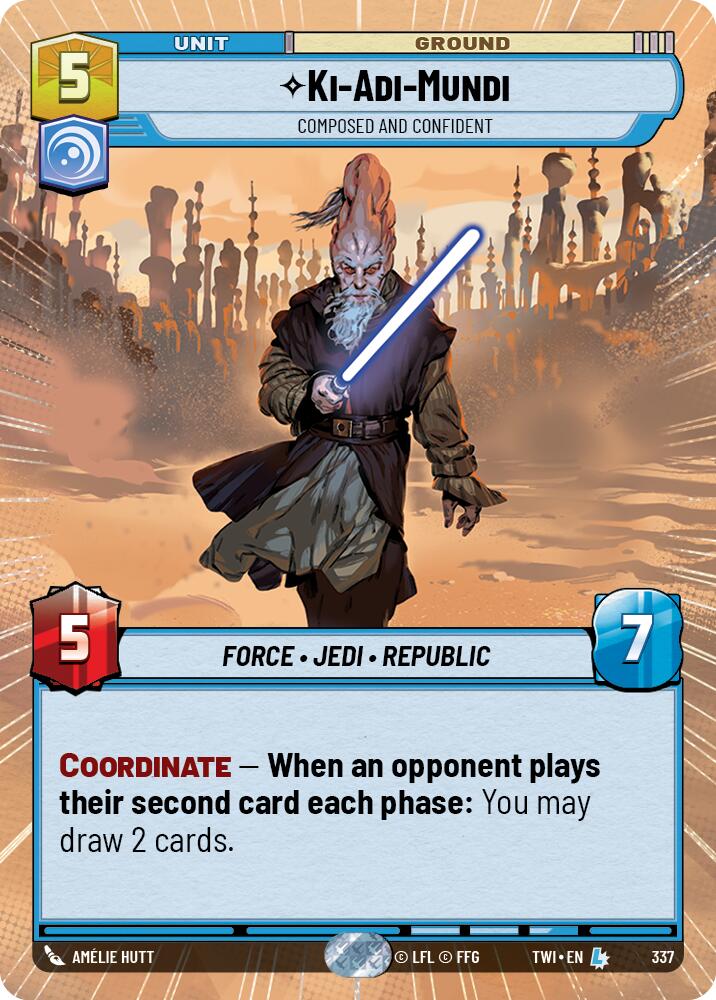 Ki-Adi-Mundi - Composed and Confident (337) (Hyperspace) (337) [Twilight of the Republic] | Tabernacle Games