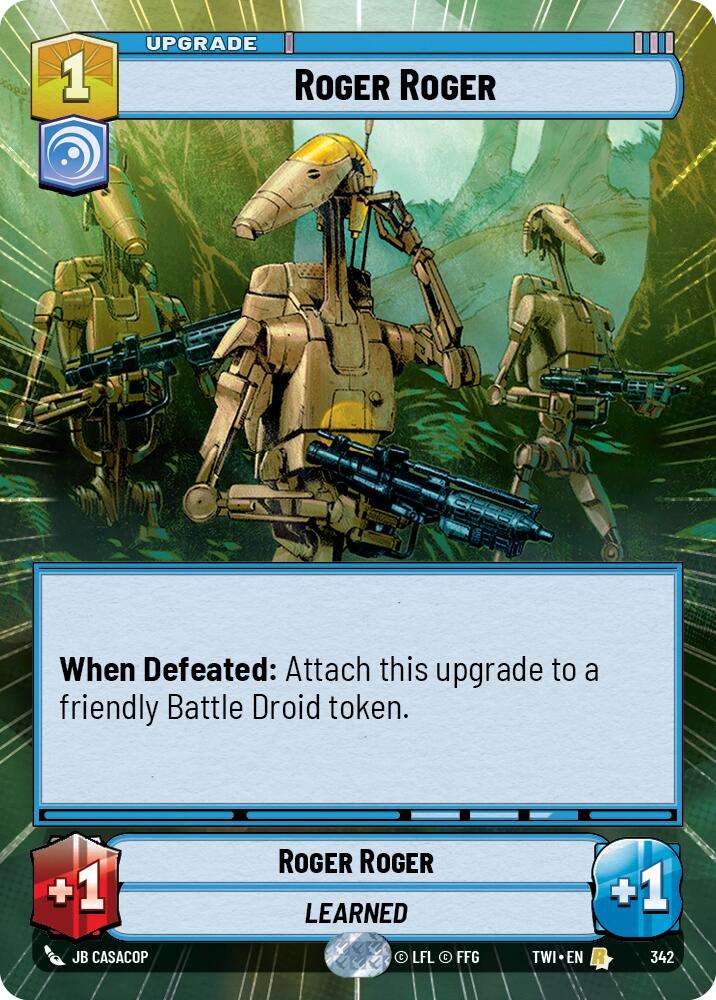 Roger Roger (342) (Hyperspace) (342) [Twilight of the Republic] | Tabernacle Games