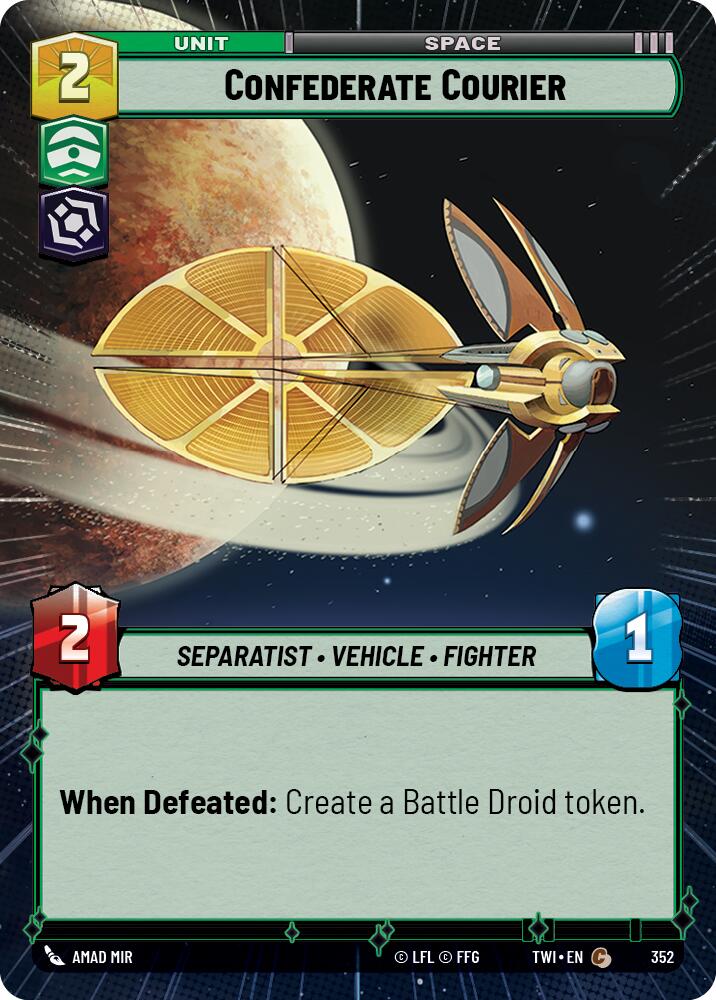 Confederate Courier (352) (Hyperspace) (352) [Twilight of the Republic] | Tabernacle Games