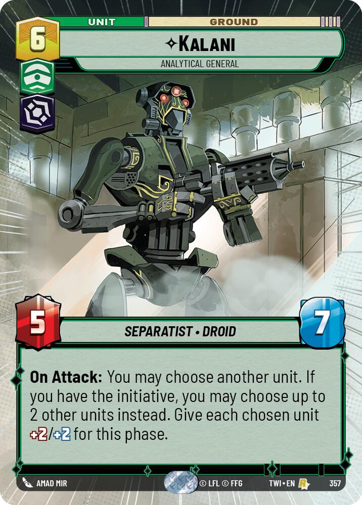Kalani - Analytical General (357) (Hyperspace) (357) [Twilight of the Republic] | Tabernacle Games