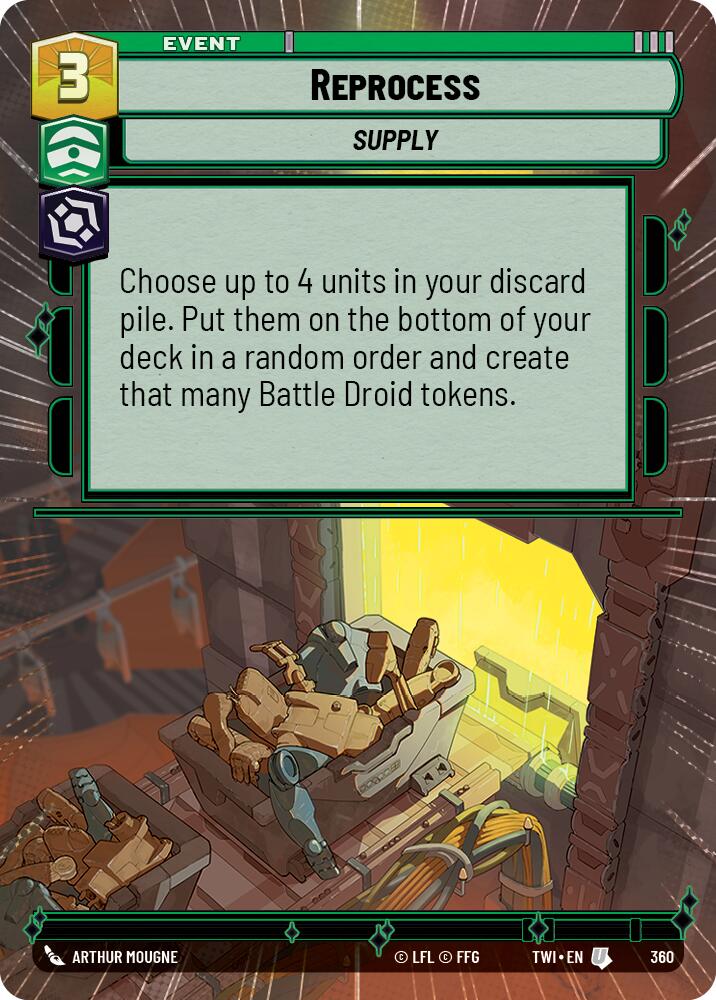 Reprocess (360) (Hyperspace) (360) [Twilight of the Republic] | Tabernacle Games