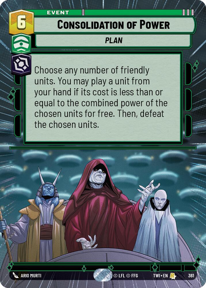 Consolidation of Power (361) (Hyperspace) (361) [Twilight of the Republic] | Tabernacle Games