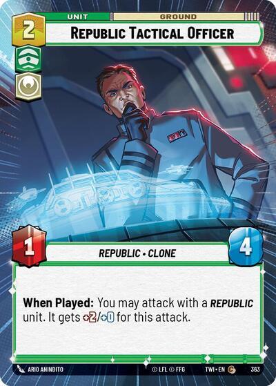 Republic Tactical Officer (363) (Hyperspace) (363) [Twilight of the Republic] | Tabernacle Games