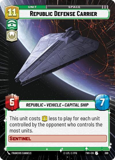 Republic Defense Carrier (369) (Hyperspace) (369) [Twilight of the Republic] | Tabernacle Games