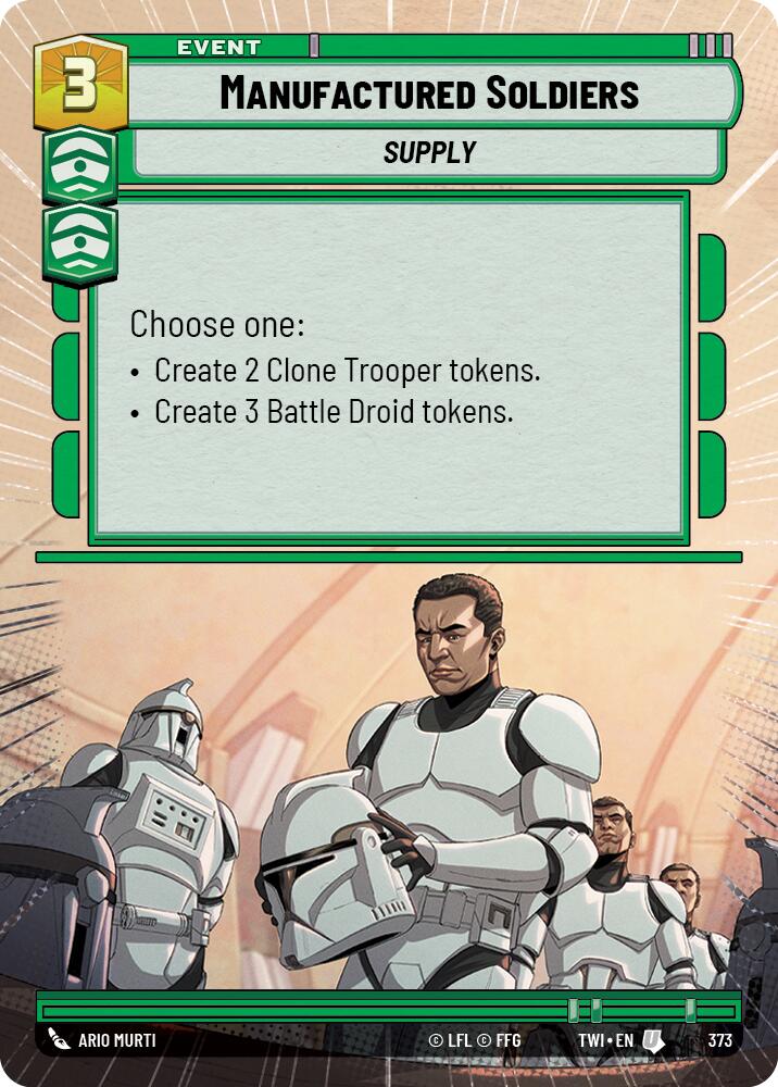 Manufactured Soldiers (373) (Hyperspace) (373) [Twilight of the Republic] | Tabernacle Games