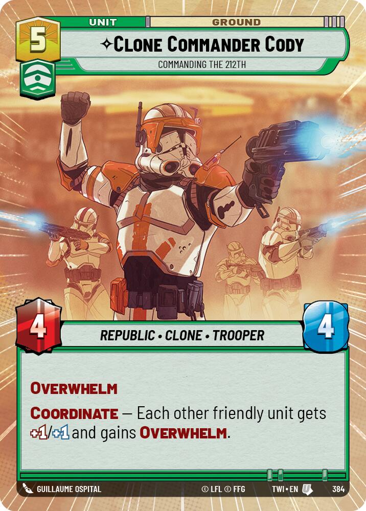 Clone Commander Cody - Commanding the 212th (384) (Hyperspace) (384) [Twilight of the Republic] | Tabernacle Games