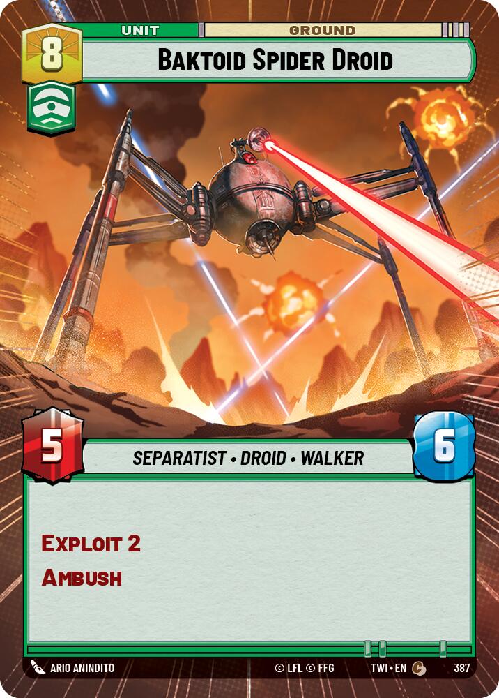 Baktoid Spider Droid (387) (Hyperspace) (387) [Twilight of the Republic] | Tabernacle Games
