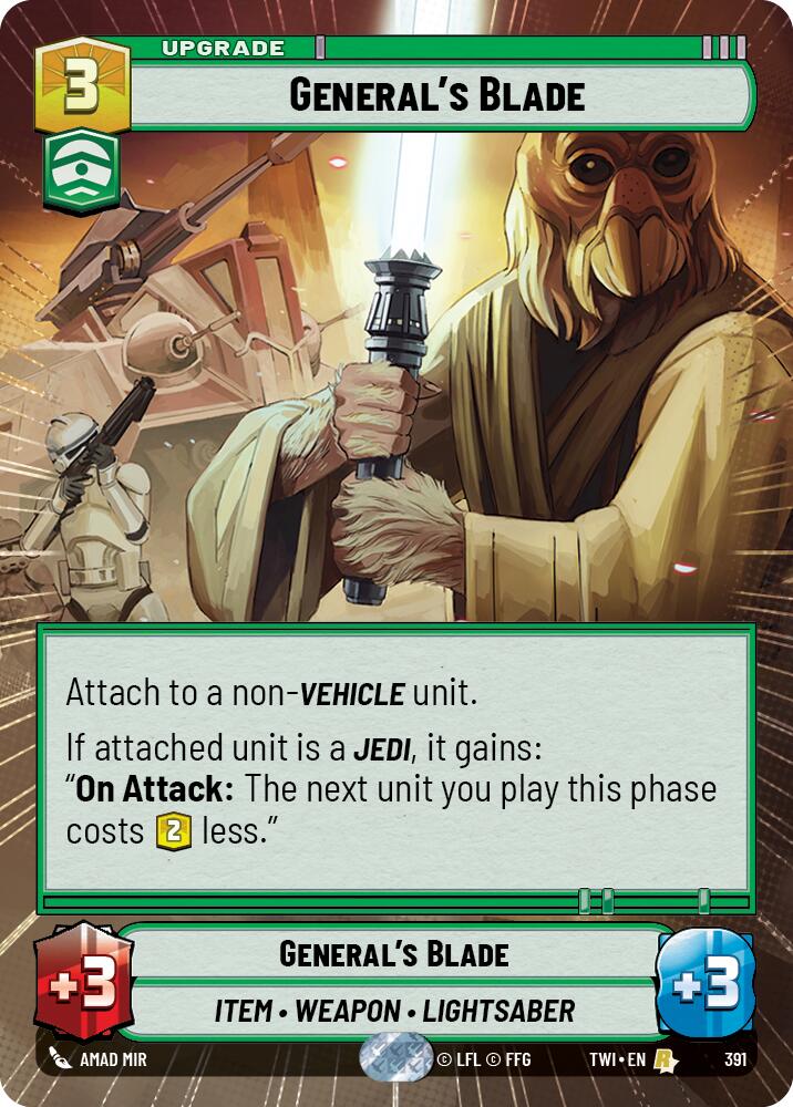 General's Blade (391) (Hyperspace) (391) [Twilight of the Republic] | Tabernacle Games