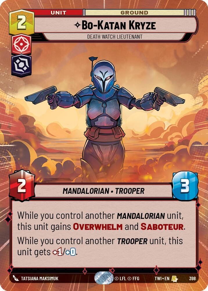Bo-Katan Kryze - Death Watch Lieutenant (398) (Hyperspace) (398) [Twilight of the Republic] | Tabernacle Games