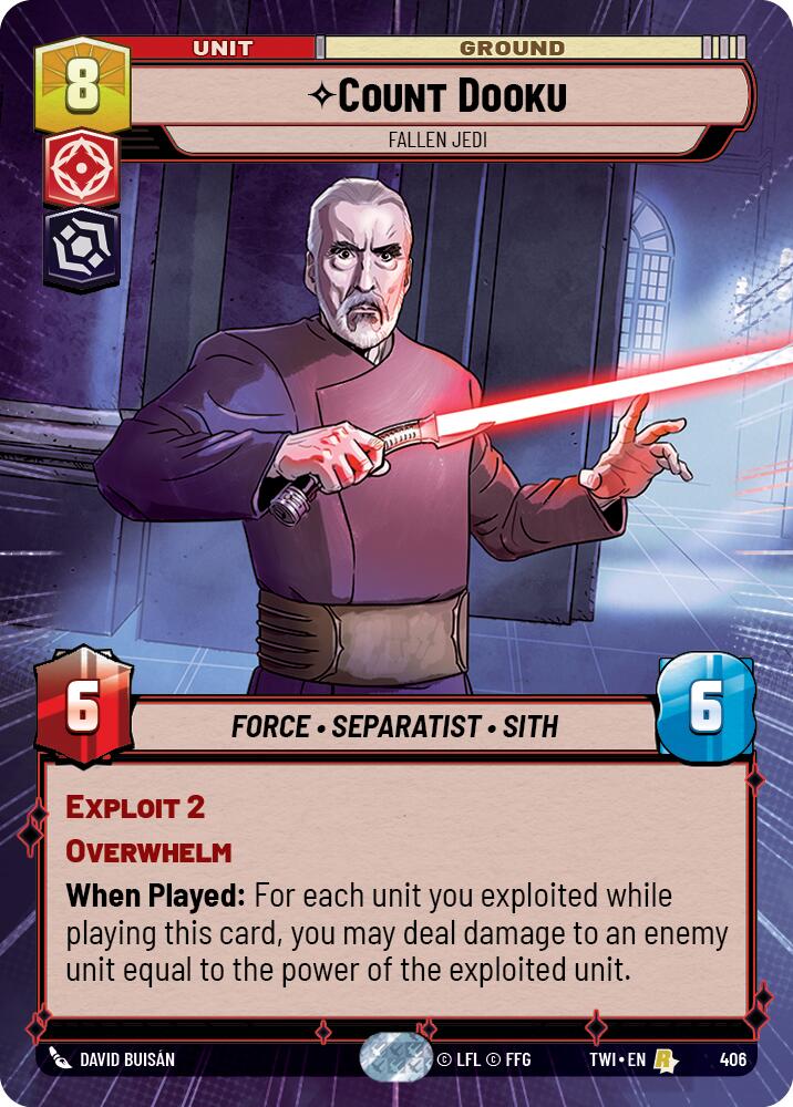 Count Dooku - Fallen Jedi (406) (Hyperspace) (406) [Twilight of the Republic] | Tabernacle Games