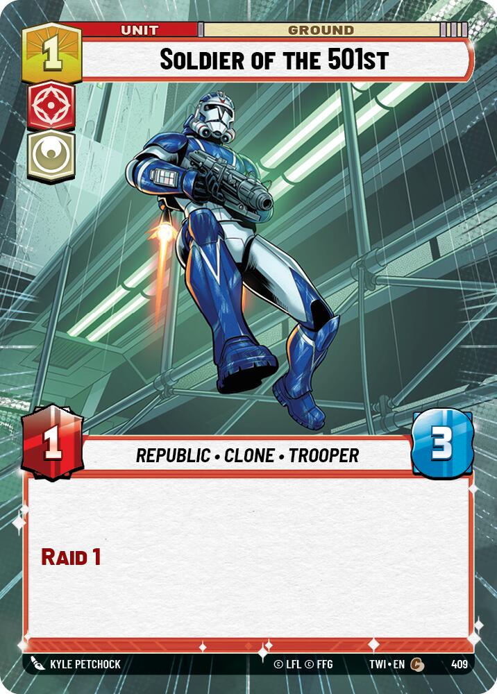 Soldier of the 501st (409) (Hyperspace) (409) [Twilight of the Republic] | Tabernacle Games