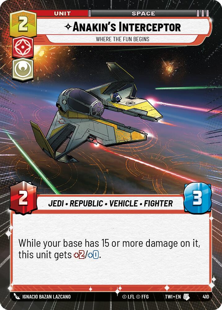 Anakin's Interceptor - Where the Fun Begins (410) (Hyperspace) (410) [Twilight of the Republic] | Tabernacle Games