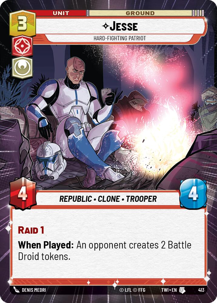 Jesse - Hard-Fighting Patriot (413) (Hyperspace) (413) [Twilight of the Republic] | Tabernacle Games