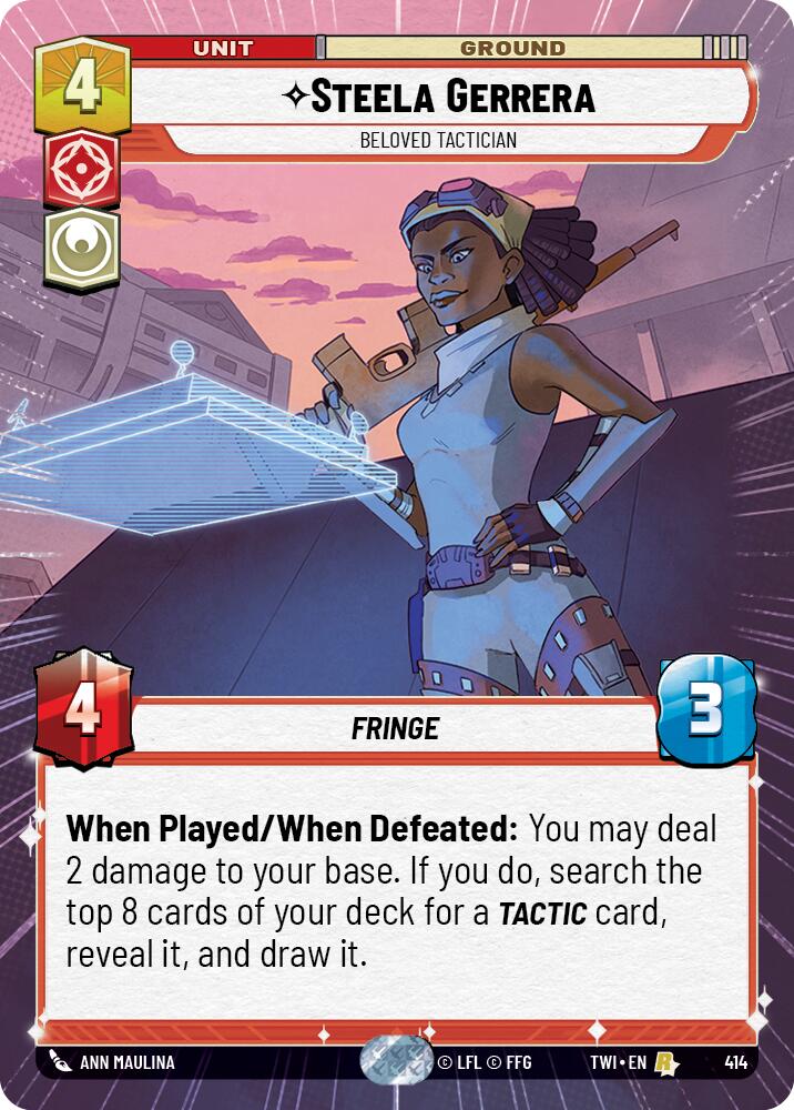 Steela Gerrera - Beloved Tactician (414) (Hyperspace) (414) [Twilight of the Republic] | Tabernacle Games