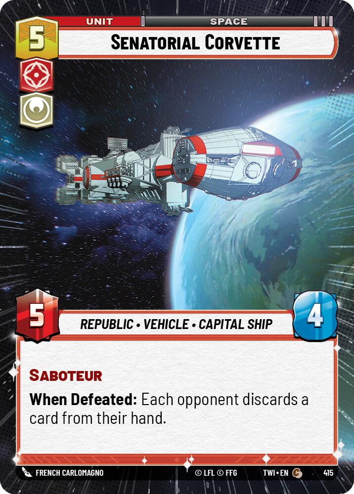 Senatorial Corvette (415) (Hyperspace) (415) [Twilight of the Republic] | Tabernacle Games