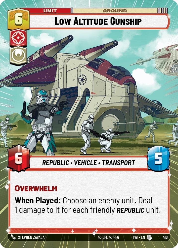 Low Altitude Gunship (416) (Hyperspace) (416) [Twilight of the Republic] | Tabernacle Games