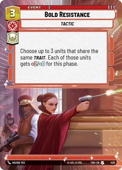 Bold Resistance (420) (Hyperspace) (420) [Twilight of the Republic] | Tabernacle Games