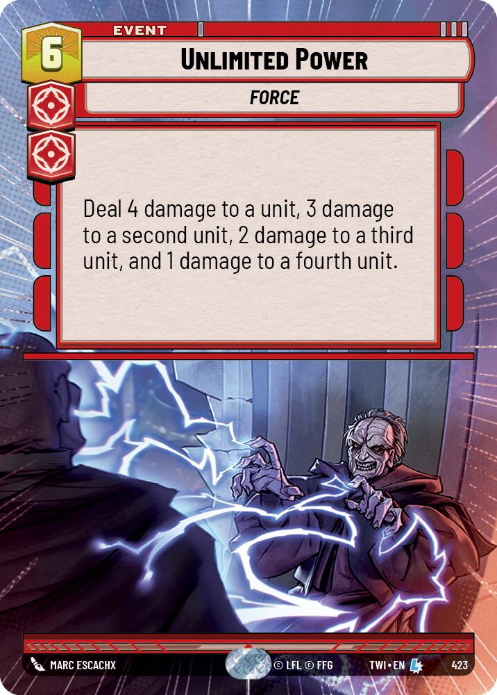 Unlimited Power (423) (Hyperspace) (423) [Twilight of the Republic] | Tabernacle Games