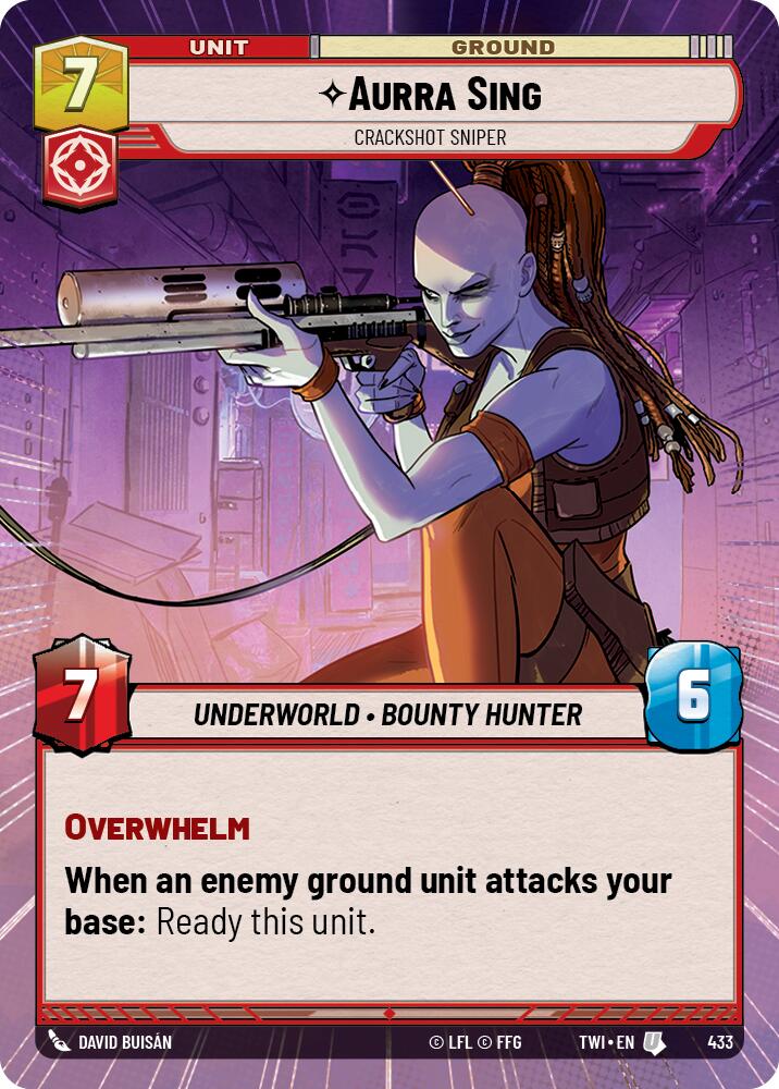 Aurra Sing - Crackshot Sniper (433) (Hyperspace) (433) [Twilight of the Republic] | Tabernacle Games