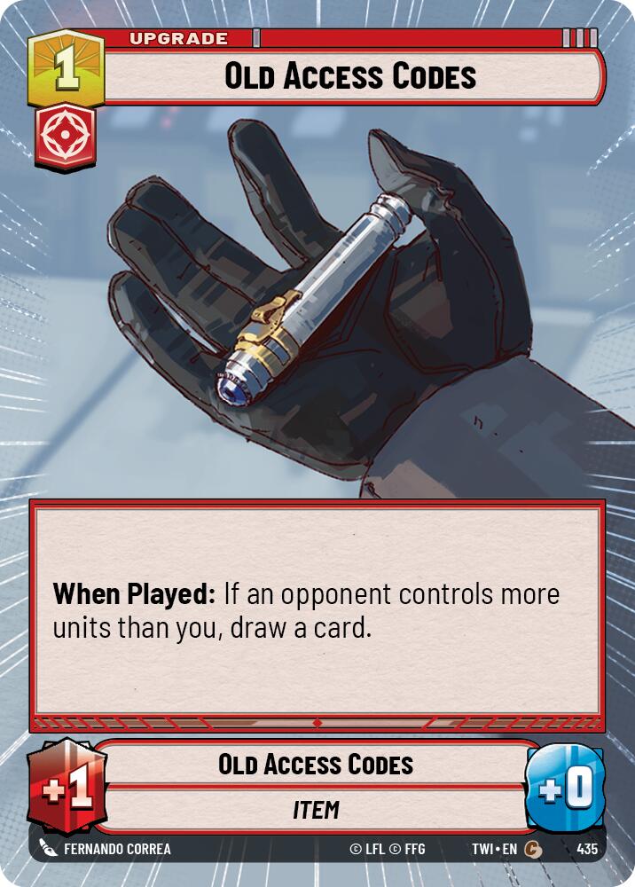 Old Access Codes (435) (Hyperspace) (435) [Twilight of the Republic] | Tabernacle Games