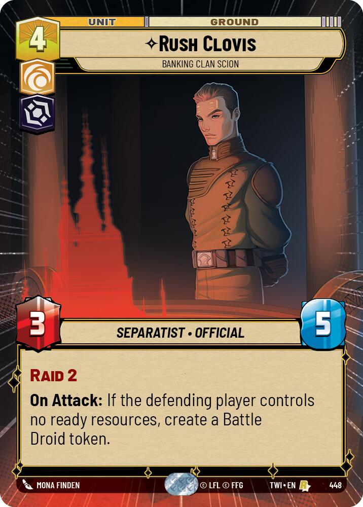 Rush Clovis - Banking Clan Scion (448) (Hyperspace) (448) [Twilight of the Republic] | Tabernacle Games