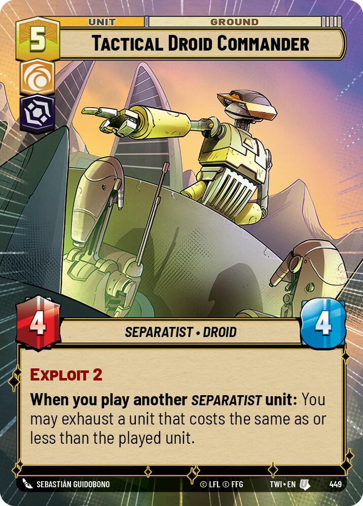 Tactical Droid Commander (449) (Hyperspace) (449) [Twilight of the Republic] | Tabernacle Games