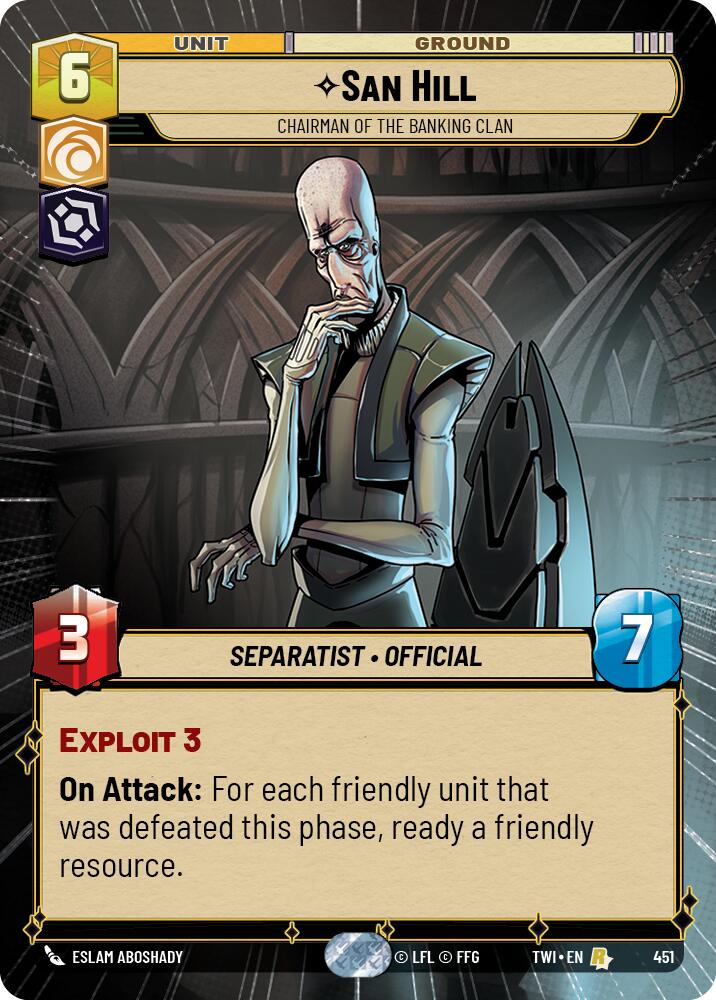 San Hill - Chairman of the Banking Clan (451) (Hyperspace) (451) [Twilight of the Republic] | Tabernacle Games