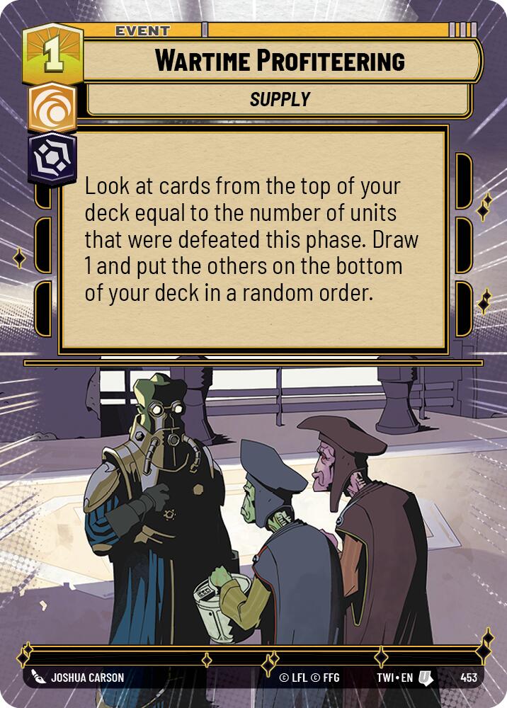 Wartime Profiteering (453) (Hyperspace) (453) [Twilight of the Republic] | Tabernacle Games