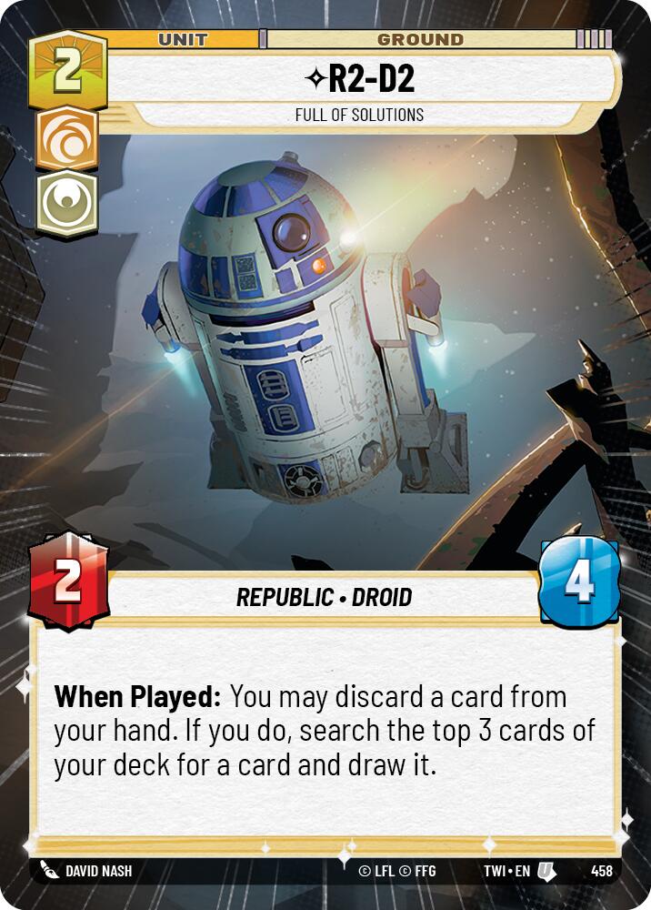 R2-D2 - Full of Solutions (458) (Hyperspace) (458) [Twilight of the Republic] | Tabernacle Games