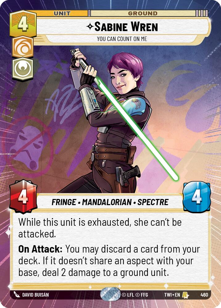Sabine Wren - You Can Count On Me (460) (Hyperspace) (460) [Twilight of the Republic] | Tabernacle Games