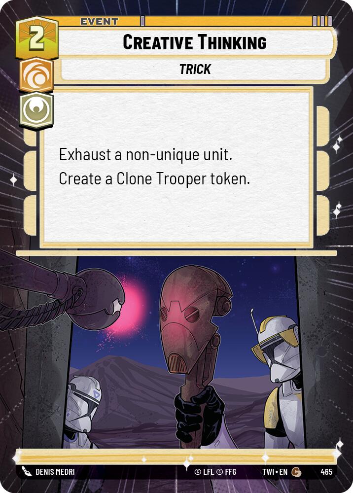 Creative Thinking (465) (Hyperspace) (465) [Twilight of the Republic] | Tabernacle Games