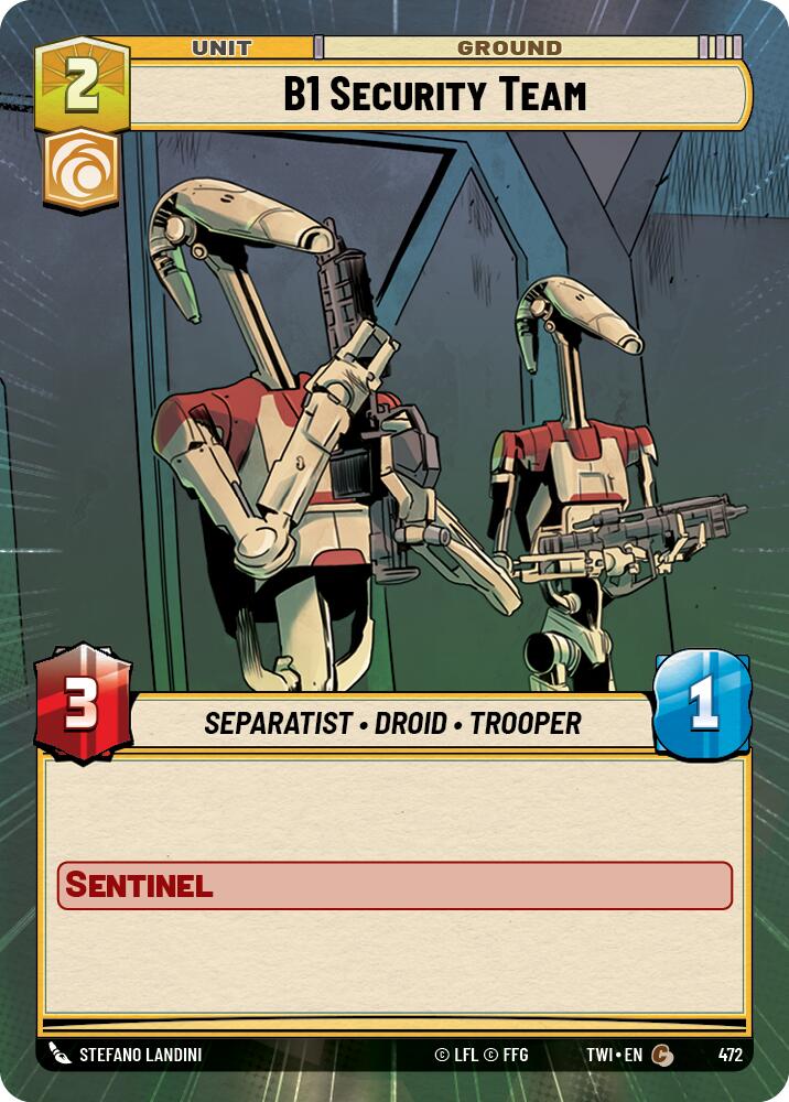 B1 Security Team (472) (Hyperspace) (472) [Twilight of the Republic] | Tabernacle Games