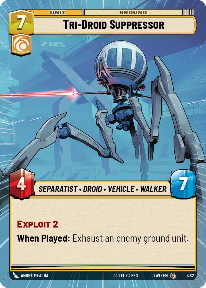 Tri-Droid Suppressor (482) (Hyperspace) (482) [Twilight of the Republic] | Tabernacle Games