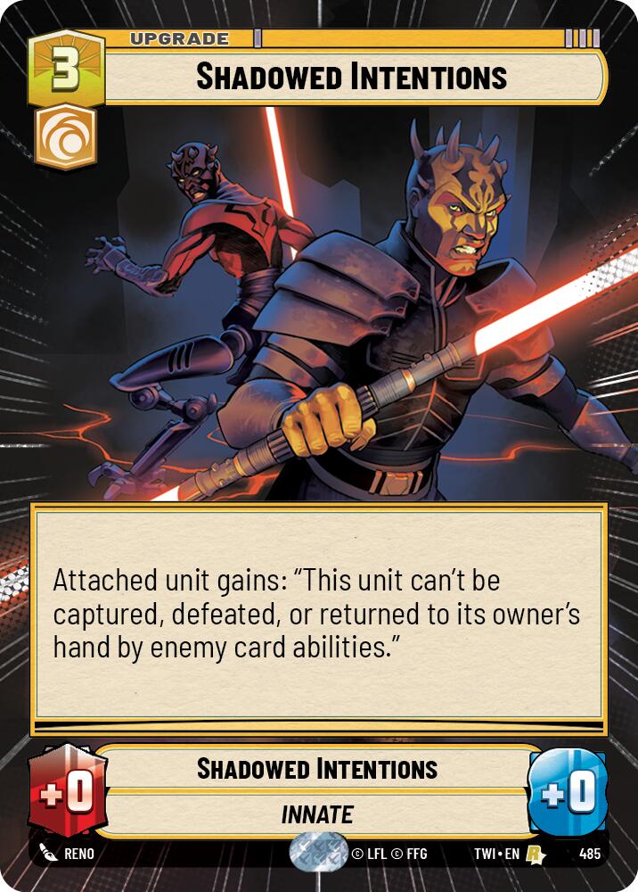 Shadowed Intentions (485) (Hyperspace) (485) [Twilight of the Republic] | Tabernacle Games