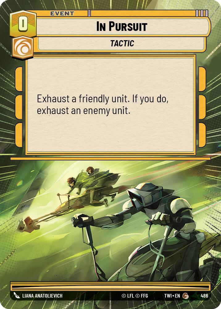 In Pursuit (486) (Hyperspace) (486) [Twilight of the Republic] | Tabernacle Games