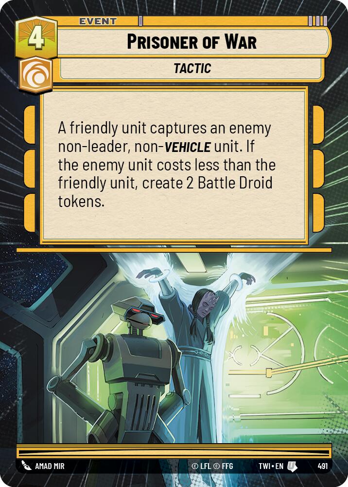 Prisoner of War (491) (Hyperspace) (491) [Twilight of the Republic] | Tabernacle Games