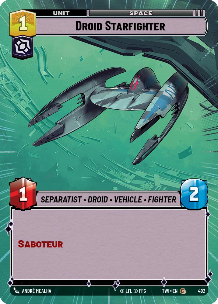 Droid Starfighter (492) (Hyperspace) (492) [Twilight of the Republic] | Tabernacle Games