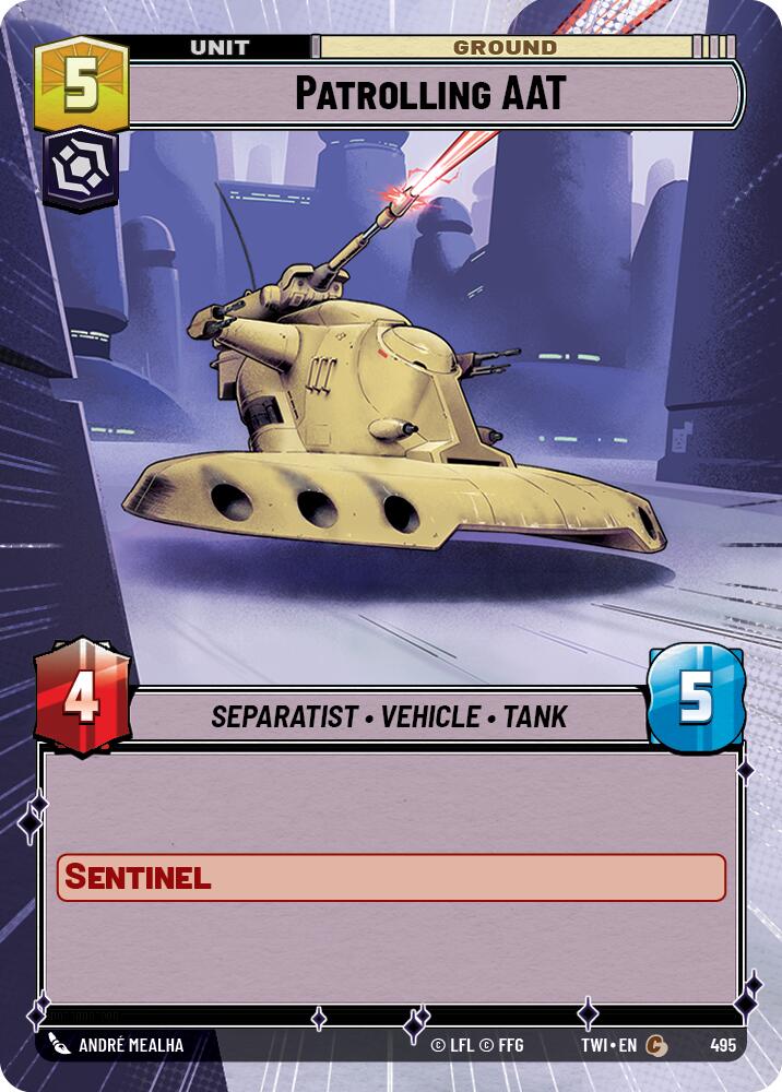 Patrolling AAT (495) (Hyperspace) (495) [Twilight of the Republic] | Tabernacle Games